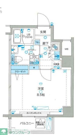 GENOVIA Tokyo North green veilの物件間取画像